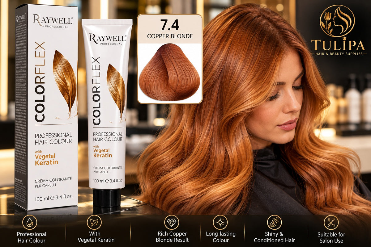 Raywell Cuticlex 7.4 Copper Blonde professional permanent hair colour 100ml