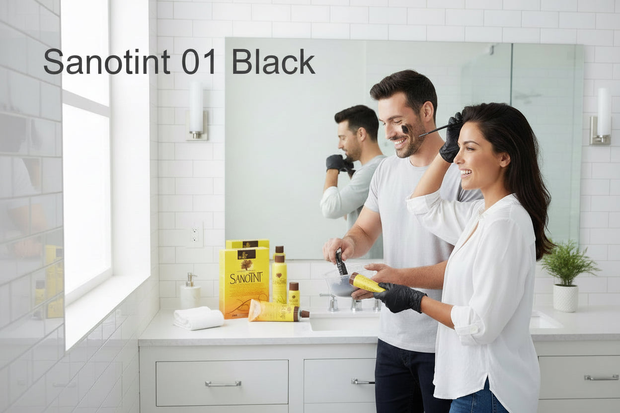 Sanotint Ammonia Free Black Hair dye - ammonia free natural hair color for grey coverage