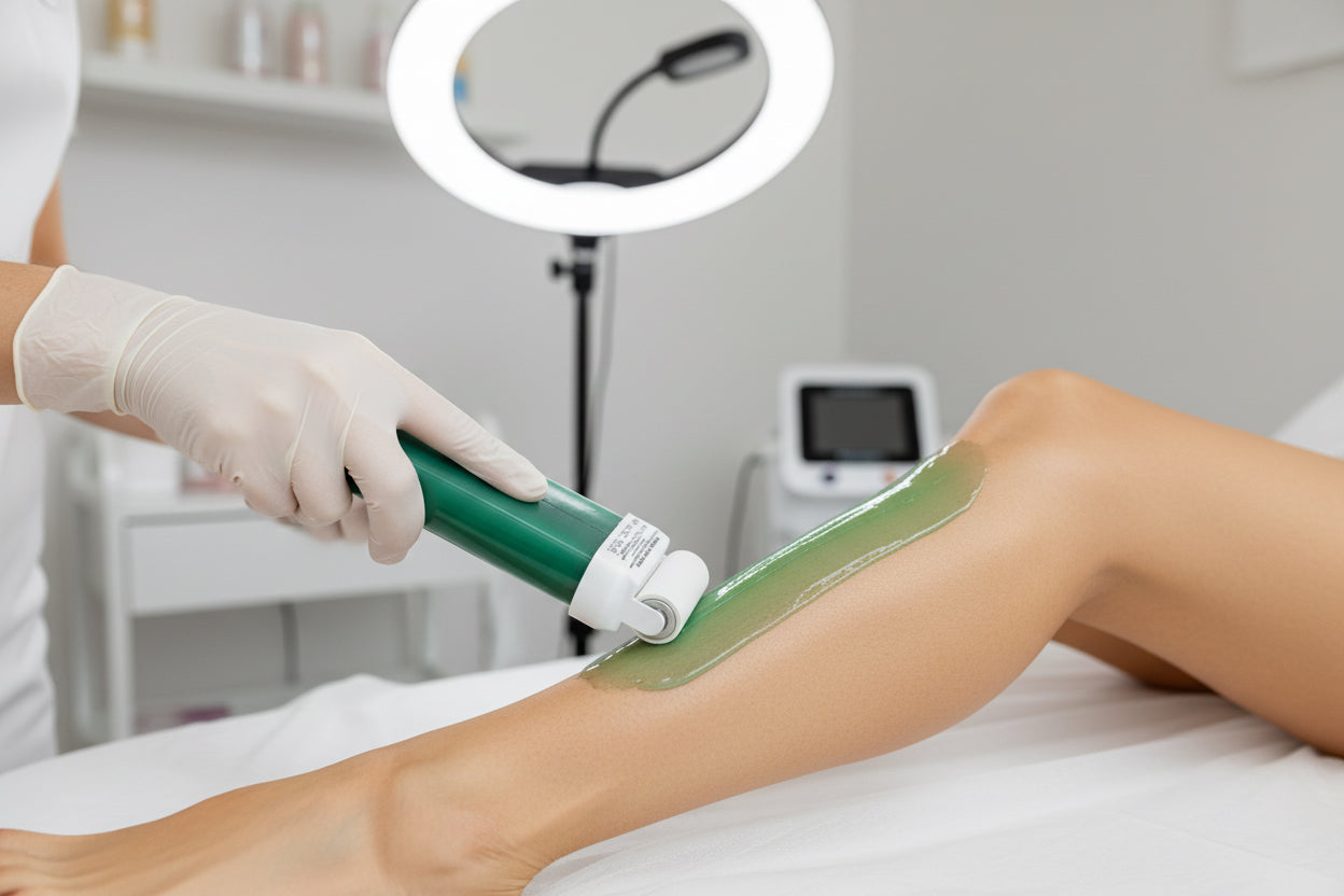 Chlorophyll waxing smooth and painless. available from Salonservdirect Leicester LE5 5LD