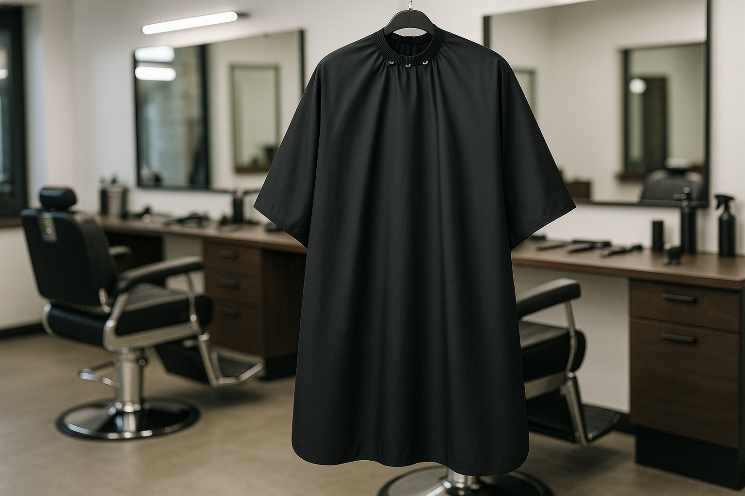 Professional Hair Cutting Gown with Adjustable Hooks - Tulipa Hair & Beauty