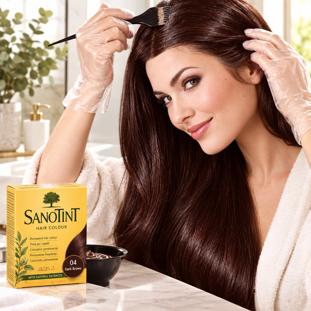 Sanotint Golden Chestnut hair dye without ammonia. When you choose sanotint hair products, one can be assured thisproduct will protect and keep your hair healthy