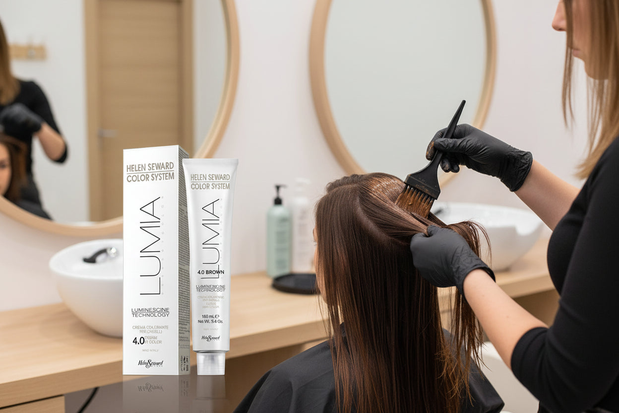 Lumia 4.0 brown hair colour available from Salonserv Direct
