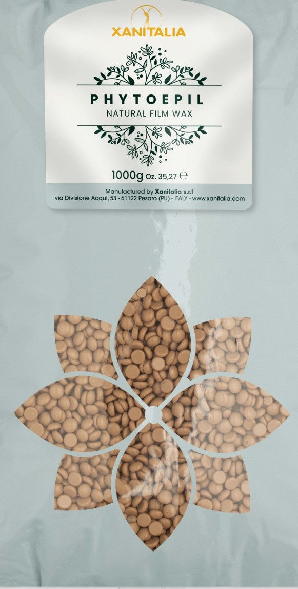 Xanitalia Phytoepil Ginger Film Wax 1000g – Professional Stripless Hard Wax for Sensitive Skin & Brazilian Waxing