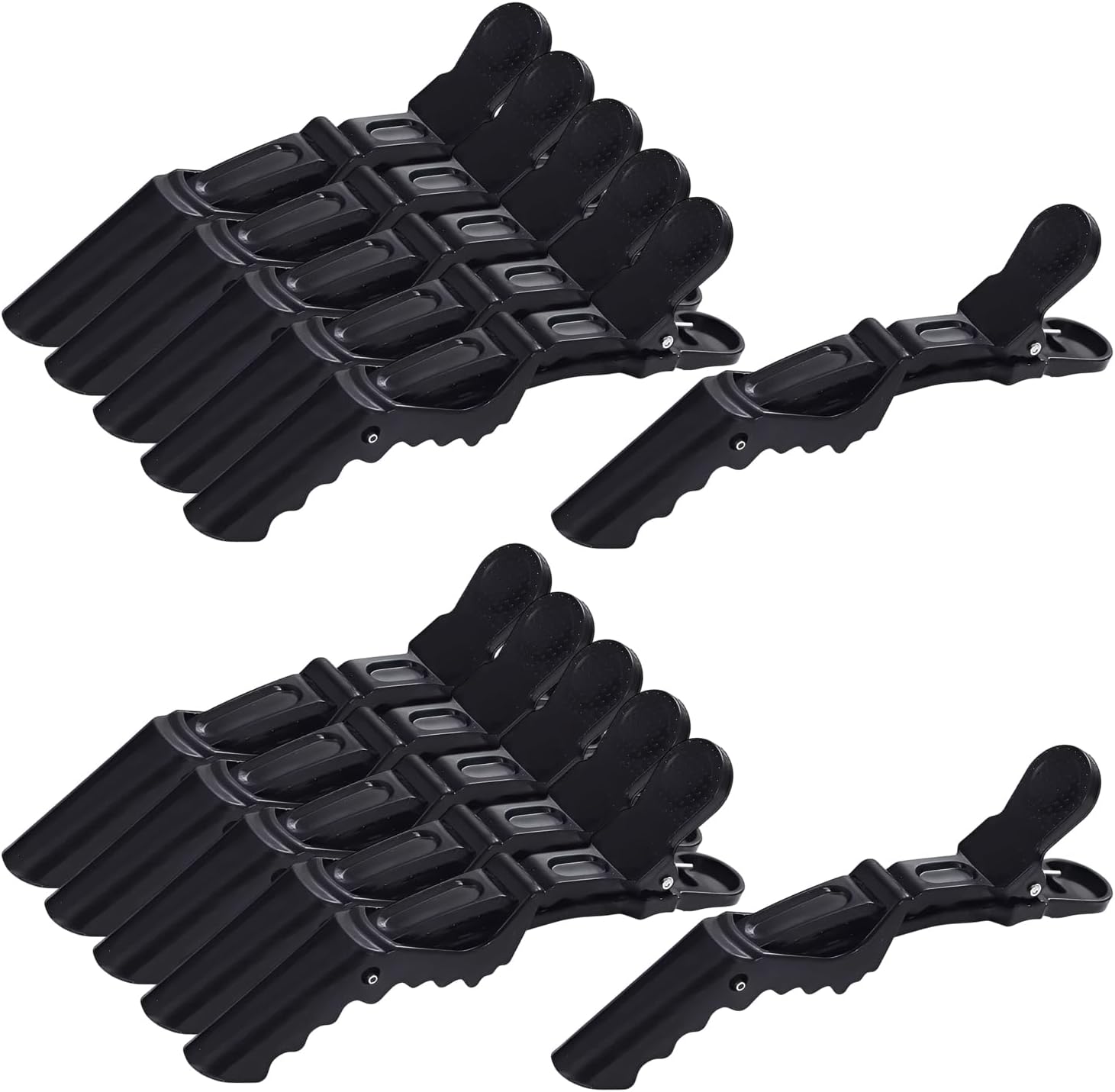 professional salon sectioning grips
strong hold hair clips for styling
hair colouring section clips black
salon quality crocodile clips UK