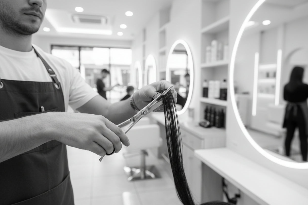 Jaguar 6.5-inch professional hairdressing scissors – stainless steel, ergonomic design now available at salonservdirect