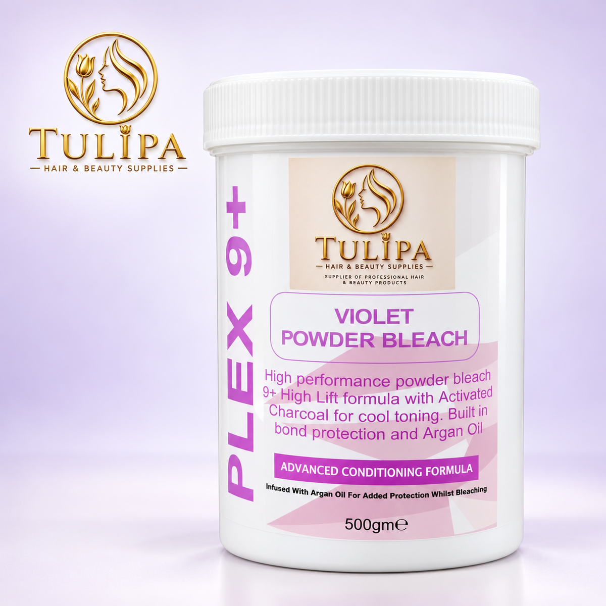 violet powder bleach advanced conditioning formula with activated charcoal
